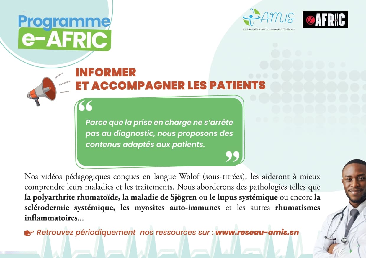 Programme e-AFRIC : informer et accompagner les patients
