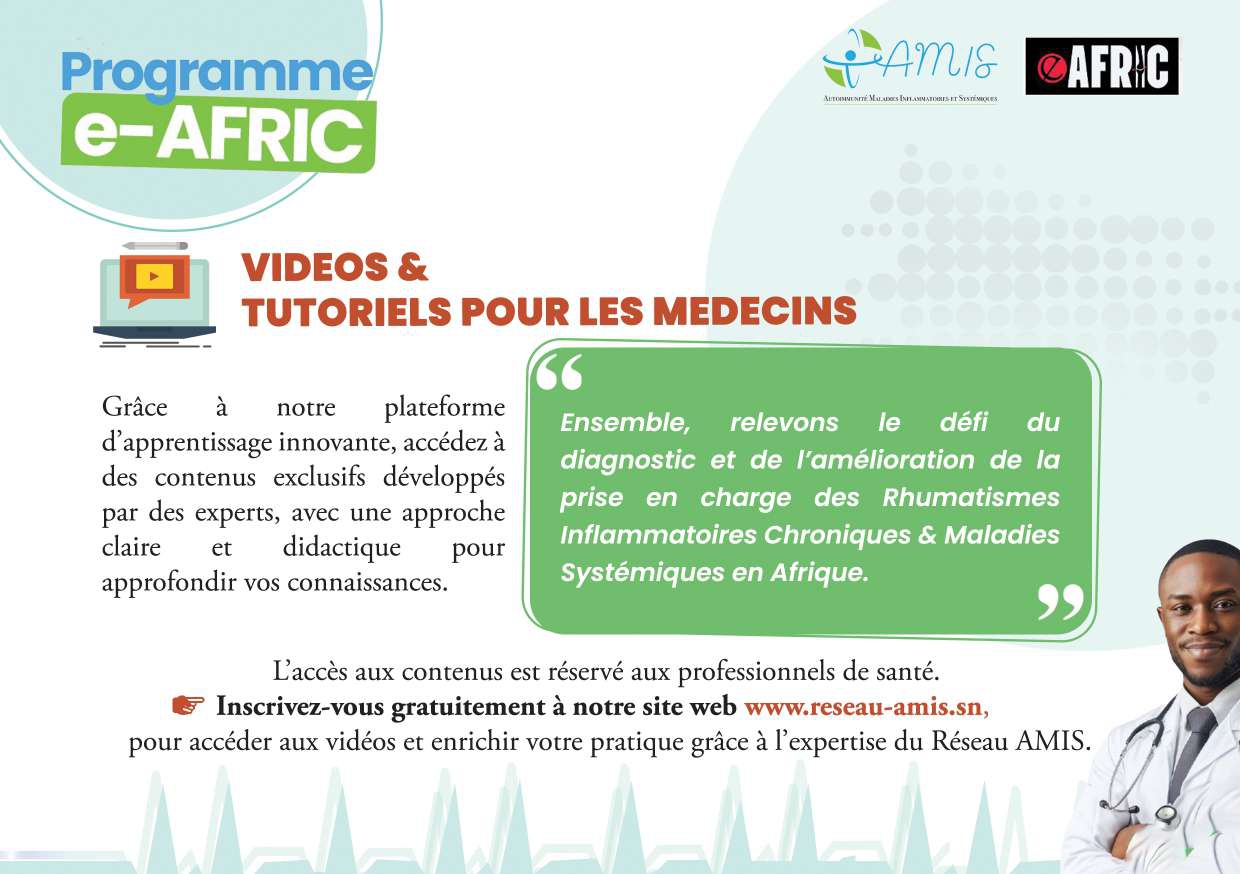 Programme e-AFRIC : vidéos & tutoriels pour les médecins