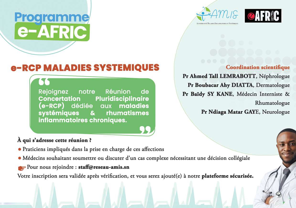 Programme e-AFRIC : e-rcp maladies systémiques