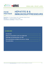 Hépatite B et Traitement immunosuppresseur