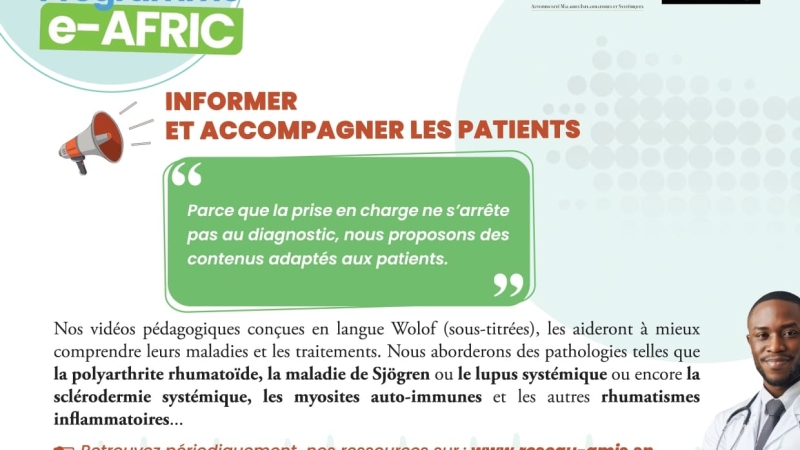 Programme e-AFRIC : informer et accompagner les patients