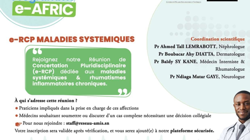 Programme e-AFRIC : e-rcp maladies systémiques
