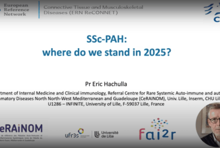 Eric Hachulla : Hypertension artérielle pulmonaire et Sclérodermie Systémique