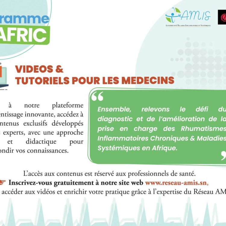 Programme e-AFRIC : vidéos & tutoriels pour les médecins